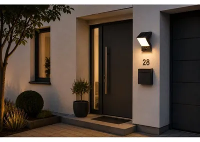 Produktbild von DOTLUX LED-Solar-Wandleuchte FLASHwall mit Sensor 3,5W 3000K