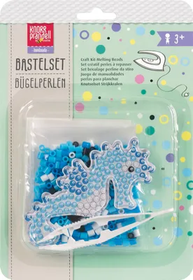 Produktbild von Bastelset Bügelperlen Seepferdchen