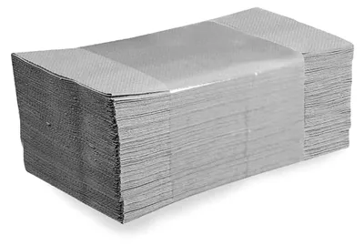 Produktbild von Falthandtücher 25x23 cm 1-lagig natur geprägt Zick Zack V-Falz, 5000 Stück