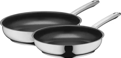 Zdjęcie produktu dla WMF 7116001759, Okrągły, Patelnia uniwersalna, Stal nierdzewna, Stal nierdzewna, 2 szt.
