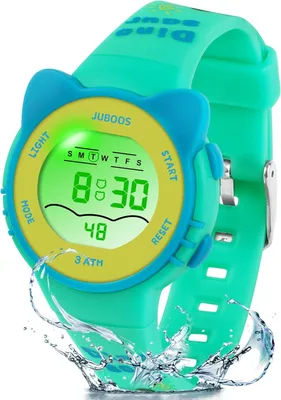 Produktbild von Kinder Digitaluhren,7 Farben LED-Licht Sport Armbanduhr Jungen Wasserdicht Kinderuhr mit Alarm Stoppuhr, Outdoor Armbanduhr für Jungen Mädchen 5-18