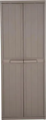 Obrázek produktu pro vidaXL Zahradní skříň hnědá 65x45x172 cm PP Wood Optics