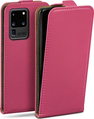 Produktbild von moex® Flip Case kompatibel mit Samsung Galaxy S20 Ultra / 5G - Hülle mit 360 Grad Schutz, Pink