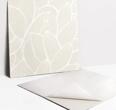 Obrázek produktu pro Nálepky na dlaždice do koupelny a kuchyně - 9 PVC dlaždic s vlastnostmi samolepení 30 x 30 - Lineární listy
