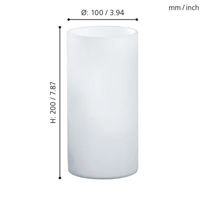 Produktbild von EGLO 81827, Weiß, Glas, Schlafzimmer, Esszimmer, Wohnzimmer, IP20, II, E14