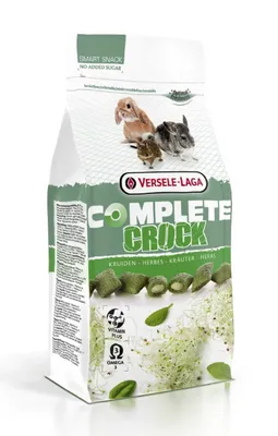 Produktbild von Versele-Laga Crock Herbs, Snack, 50 g, Kaninchen, Omega-3, Vitamin A, Vitamin C, Vitamin D3, Vitamin E, Tasche