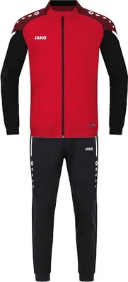 Produktbild von JAKO Unisex Trainingsanzug Polyester Performance, Farbe:rot/schwarz, Größe:4XL