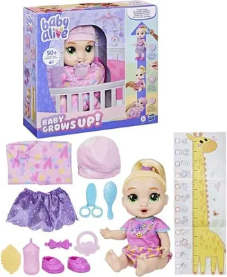 Produktbild von Baby Alive Bébé grandit LaLa GooGoo Interaktive Puppe, 75+ Geräusche und Sätze, Inklusive Zubehör, 3+ Jahre