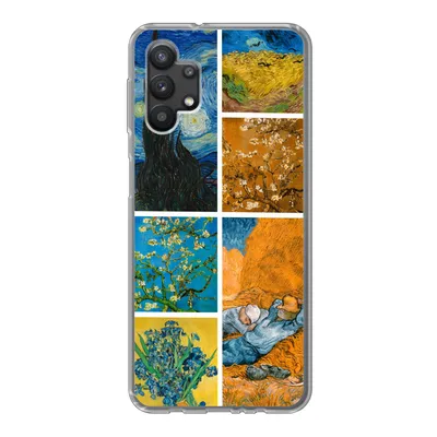 Produktbild von MuchoWow® Handyhülle Schutzhülle Hülle für Samsung Galaxy A32 5G Van Gogh - Collage - Alte Meister Silikon Softcase Handy Hülle - Softcase