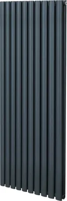 Obrázek produktu pro Oválný trubkový radiátor - 1600 mm x 600 mm - antracitově šedý
