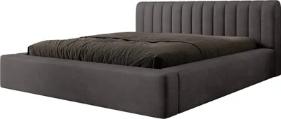 Produktbild von FEDVE Polsterbett Doppelbett Vurmat Schlafzimmer Bett Bettkasten 140x200cm Macau Anthrazit