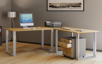 Produktbild von VCM VCM Holz Schreibtisch | Eckschreibtisch schlicht | 130x130 | L Form links oder rechts | Arbeitstisch Platte 50 cm tief | Computertisch Büromöbel - Lona U