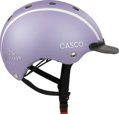 Produktbild von CASCO Nori Iconic Princess Kinderreithelm, Farbe:violett matt, Größe:52-56 cm