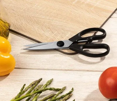 Produktbild von Famanu Küchenschere 21 cm - rostfreies Stahl, schwarz
