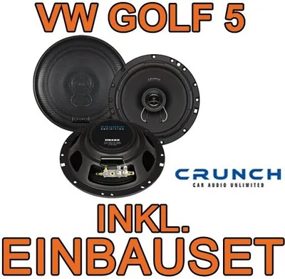 Produktbild von Front - Crunch DSX62- 16,5cm Koaxsystem für VW Golf 5 - justSOUND