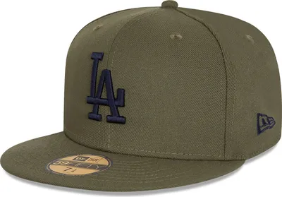 Produktbild von New Era 59Fifty Fitted Cap Los Angeles Dodgers oliv - 7 1/8