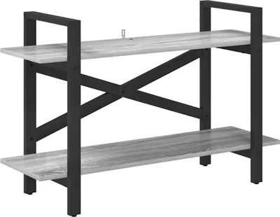 Image de Étagère vidaXL, 2 niveaux, 100 x 33,5 x 64 cm, en panneaux de particules