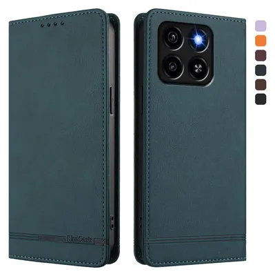 Image de Etui pour ZTE Blade A35 / A55, étui rétro en cuirPolyuréthaneavec support et fentes pour cartes de crédit Vert