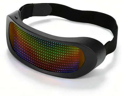LED-Brille mit 4 Modi, App-Steuerung, für Cosplay & Karneval