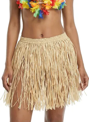 Immagine prodotto di Gonna hawaiana accessorio costume beige - taglia unica