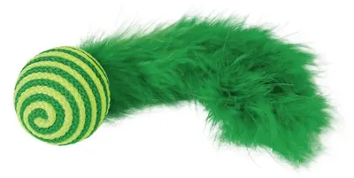Image de Nobby Ball avec hochets et plumes 19 cm