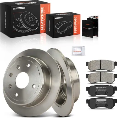 Produktbild von Frankberg 2x Bremsscheiben 4x Bremsbeläge Hinterachse für Chevrolet Lacetti Nubira Kombi Daewoo Wagon