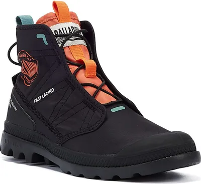 Produktbild von Palladium Pampa Travel Nylon Knöchelstiefel in Schwarz Orange – 10 UK - 44,5 EU - 11 US / Schwarz Orange