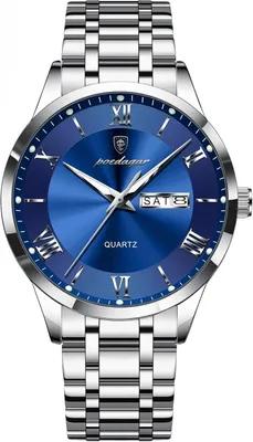 Produktbild von Watch Herren modische Herrenuhren, wasserdicht, Leuchtend, Datum, Woche, Herren-Armbanduhr, Sport, Edelstahl, Quarz, Herrenuhr