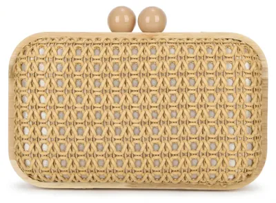 Produktbild von Handgewebte Damen Strohtasche für Sommer und Festlichkeiten