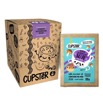 Produktbild von Cupster vegane glutenfreie Instant Waldpilzsuppe 10er Pack 10x15g