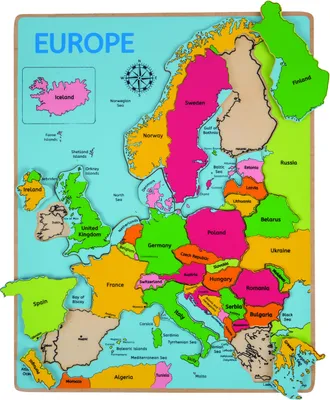 Zdjęcie produktu dla Wbudowana, logiczna mapa Europy