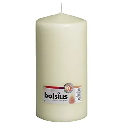 Produktbild von Stumpenkerze - Höhe 20 cm - Durchmesser 9,8 cm - Elfenbein
