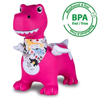 Produktbild von JAMARA Hüpftier Dino mit Flügel HoppyDoo pink mit Pumpe