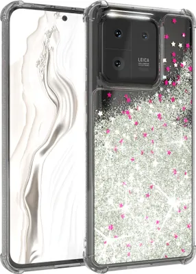 Produktbild von EAZY CASE - Glitzer Hülle kompatibel mit  Xiaomi 13 Pro Glitzer Schutzhülle, Soft Case, Backcover Transparent mit Motiv