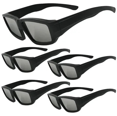 Image de Lunettes de protection pour éclipse solaire, es ISO, design léger, lot de 5