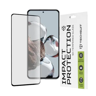 Produktbild von Techsuit Full Cover Impact Protection Displayschutzfolie für Xiaomi 12T / 12T Pro - Schwarz