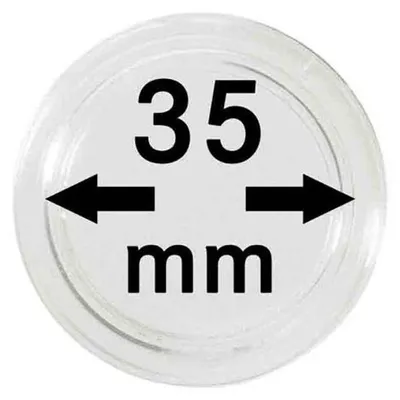 Produktbild von Lindner 2250035P Münzkapseln 35 mm-10er Pack
