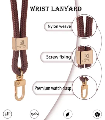 Image de Bracelet en cuir fait à la main, longueur 7,6 cm, couleur marron, pour clés