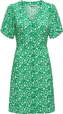 Immagine prodotto di SOLO Casual Mini Dress Design Pattern Blouse Dress Short Sleeve Taglia: XS