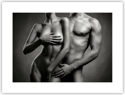 Produktbild von Poster - Poster ohne Rahmen - Frau Mann Nackt Paar - 40x30 cm - Wand Bild - Wanddeko - Wandbilder - Kunstposter - Wandposter - Bilder - Kunstdruck - Wanddekoration - Wandbild - P2XAA40x30-2721