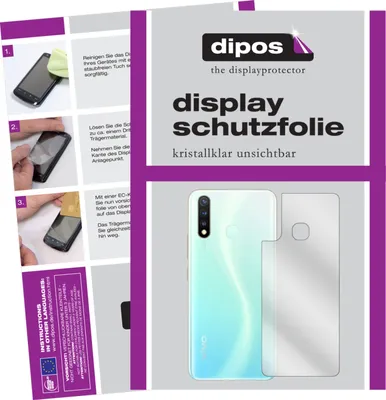 Produktbild von 6x Schutzfolie für Vivo Z5i Rückseite klar Displayschutzfolie Folie Display Schutz dipos