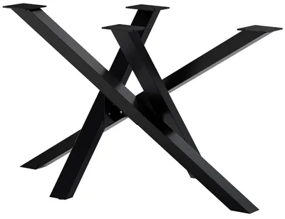 Produktbild von CLP Tischbeine Finney aus Stahl schwarz Größe 120x70x72 cm Größe 120x70x72 cm