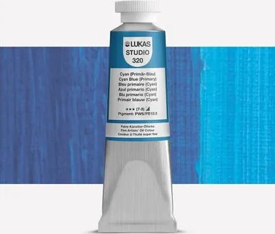 Zdjęcie produktu dla Lukas Studio Farba olejna Cyan Primary Blue 37 ml 1 szt.