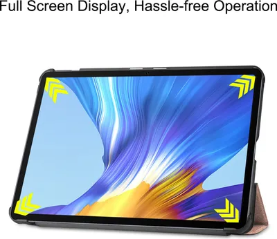 Produktbild von Für Huawei MatePad T10 / T10s Tablet Tasche 3 folt Wake UP Smart Cover Weinrot