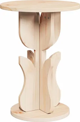 Immagine prodotto di Tavolino vidaXL in legno massello di pino, 39,5 x 39,5 x 53,5 cm