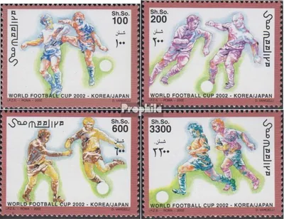 Produktbild von Briefmarken Somalia 2002 Mi 927-930 (kompl.Ausg.) postfrisch Fußball WM