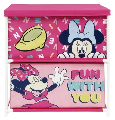 Produktbild von Aufbewahrungsmöbel mit 3 Körben Disney Minnie