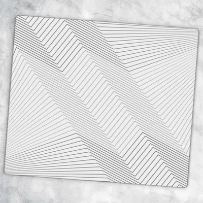 Produktbild von Glas-Herdabdeckplatten Glaskeramikkochfeld-Abdeckung Spritzschutz Glas 60 cm x 52 cm - Geometrische Muster