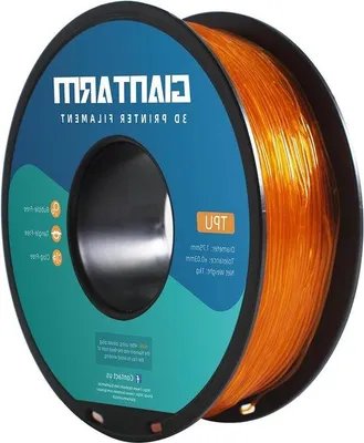 Immagine prodotto di Filamento in TPU da 175 mm, 1 kg, trasparente-arancione, per stampanti 3D