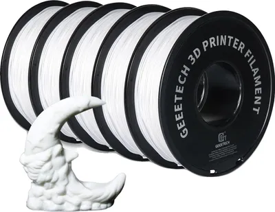 Obrázok produktu pre filament pre 3D tlačiarne, materiál PLA, priemer 1,75 mm, BIELY
